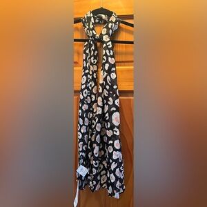 Black and Orange Lightweight Scarf